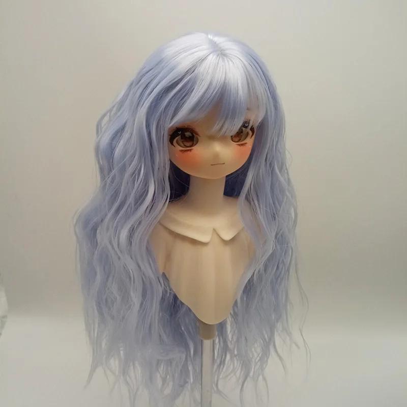 Perruque de poupée pour 1/6 et 1/4 et 1/3 Bjd, perruque longue bouclée avec frange, accessoires de j