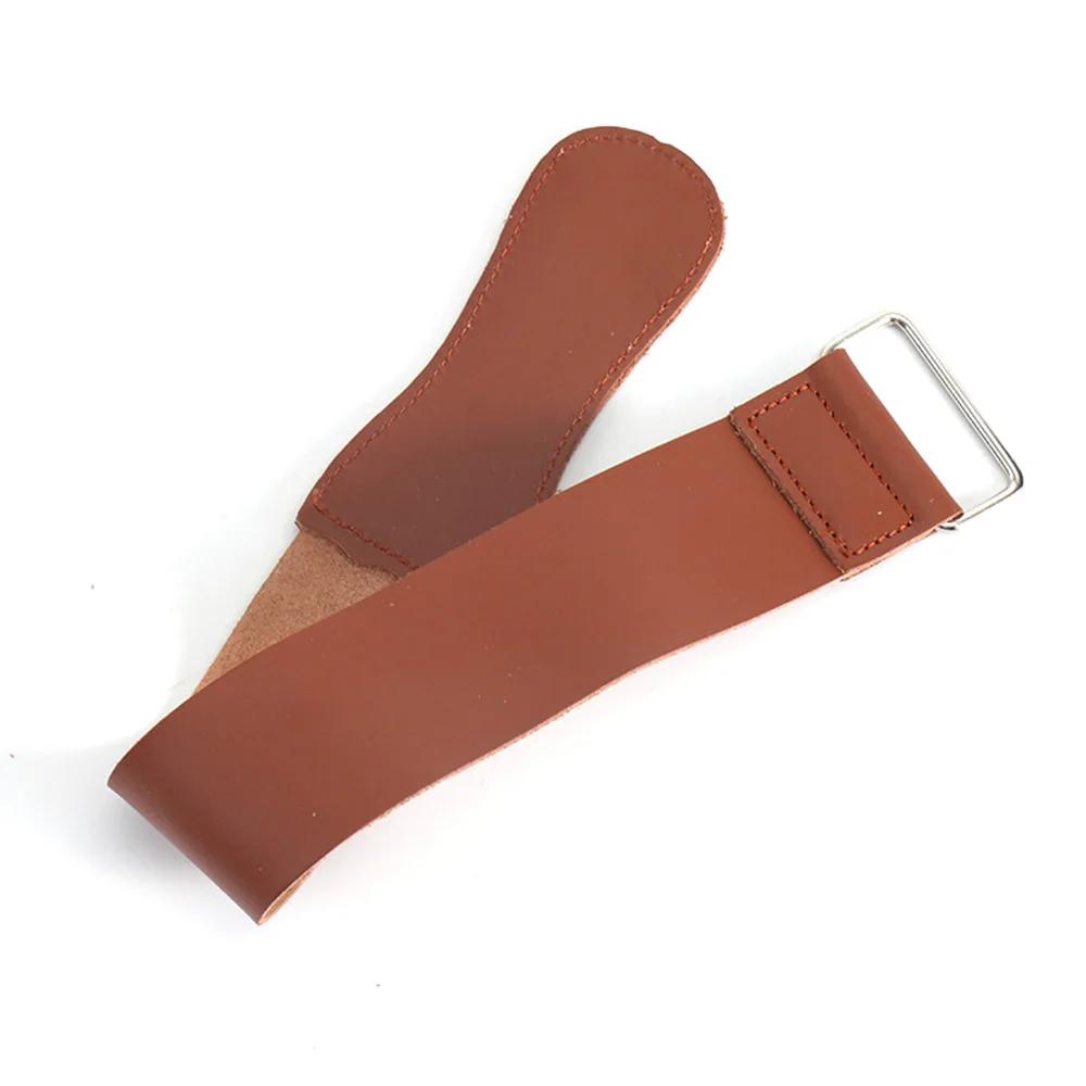 STONEGO Sangle d'affûtage en cuir pour rasoir droit de barbier, couteaux pliants et autres couteaux,