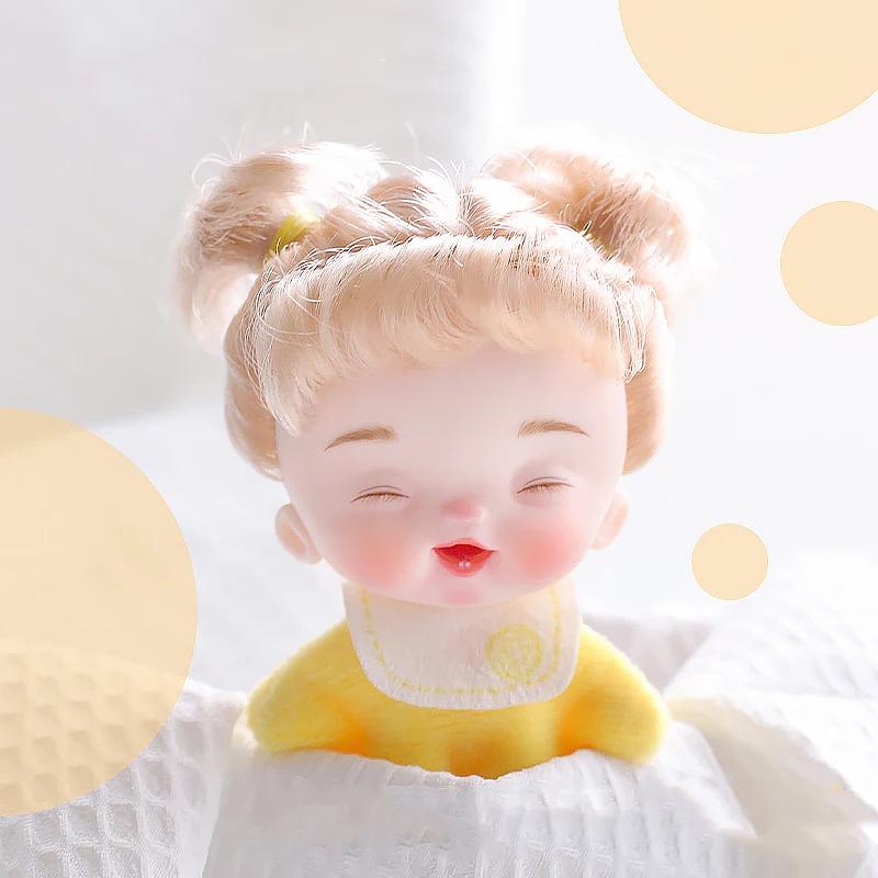 Mini jouets de poche pour filles, vêtements de poupée, bébé mignon souriant, maquillage du corps, po