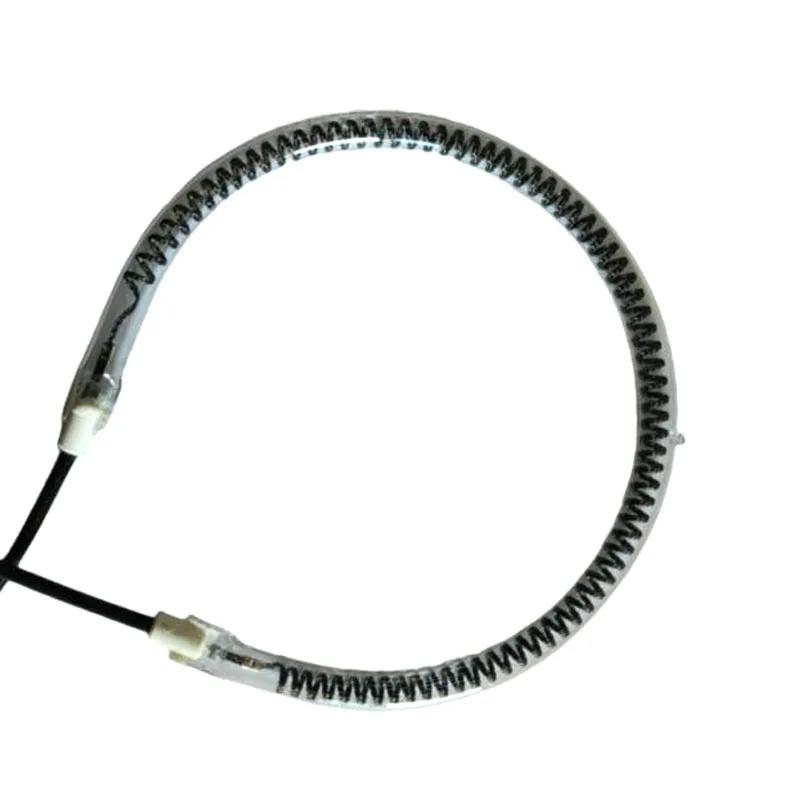 Pièces de four à ondes lumineuses 220V 1200W, Tube chauffant rond en Fiber de carbone 15cm