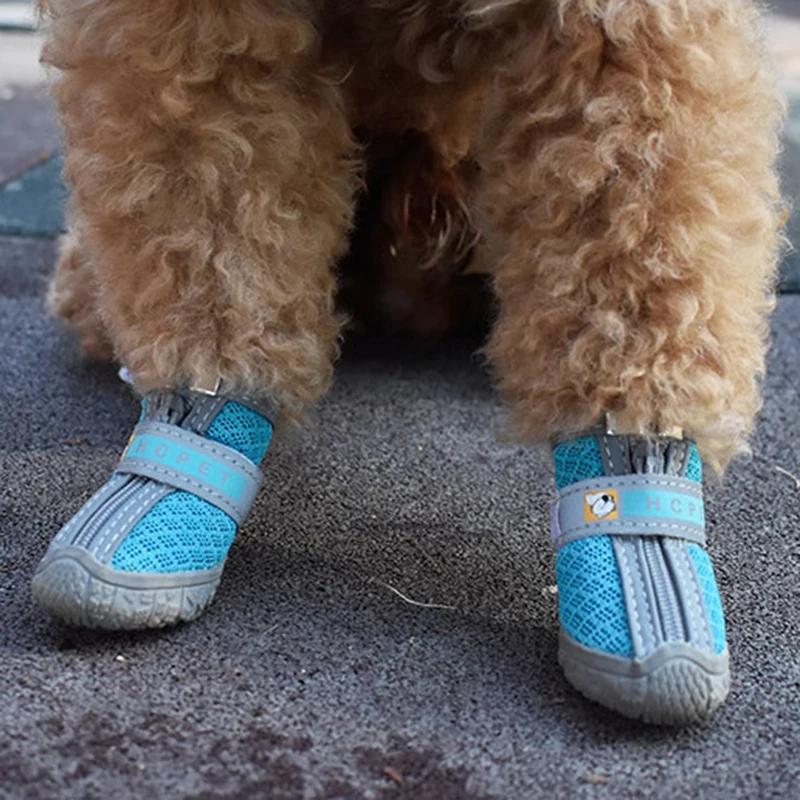 Chaussures pour chien semelles antidérapantes épais en peluche Protection patte chaussures pour anim