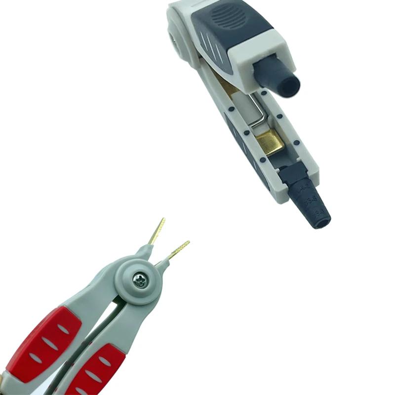1 paire d'outils de Test Lcr, pince à bec de canard Crocodile Kelvin, placage d'alum, qualité supéri