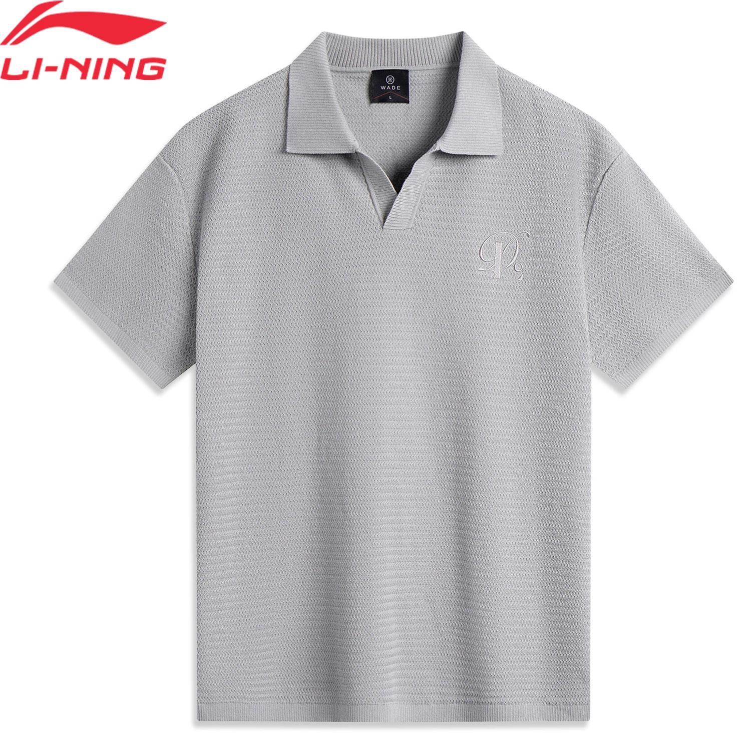Pull Li-Ning Homme Wade Manches Courtes - Polycoton Confortable pour Loisirs et Sport