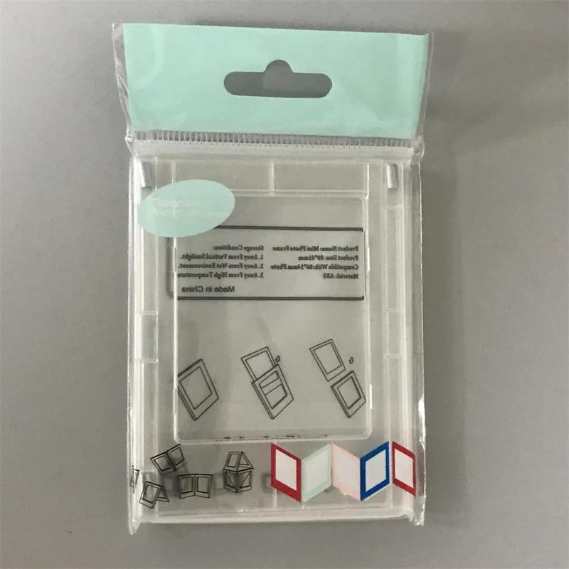 Cadre Photo de Testeur Minimaliste de 3 Pouces, avec Carte Acrylique Transparente Magnétique, Adapté