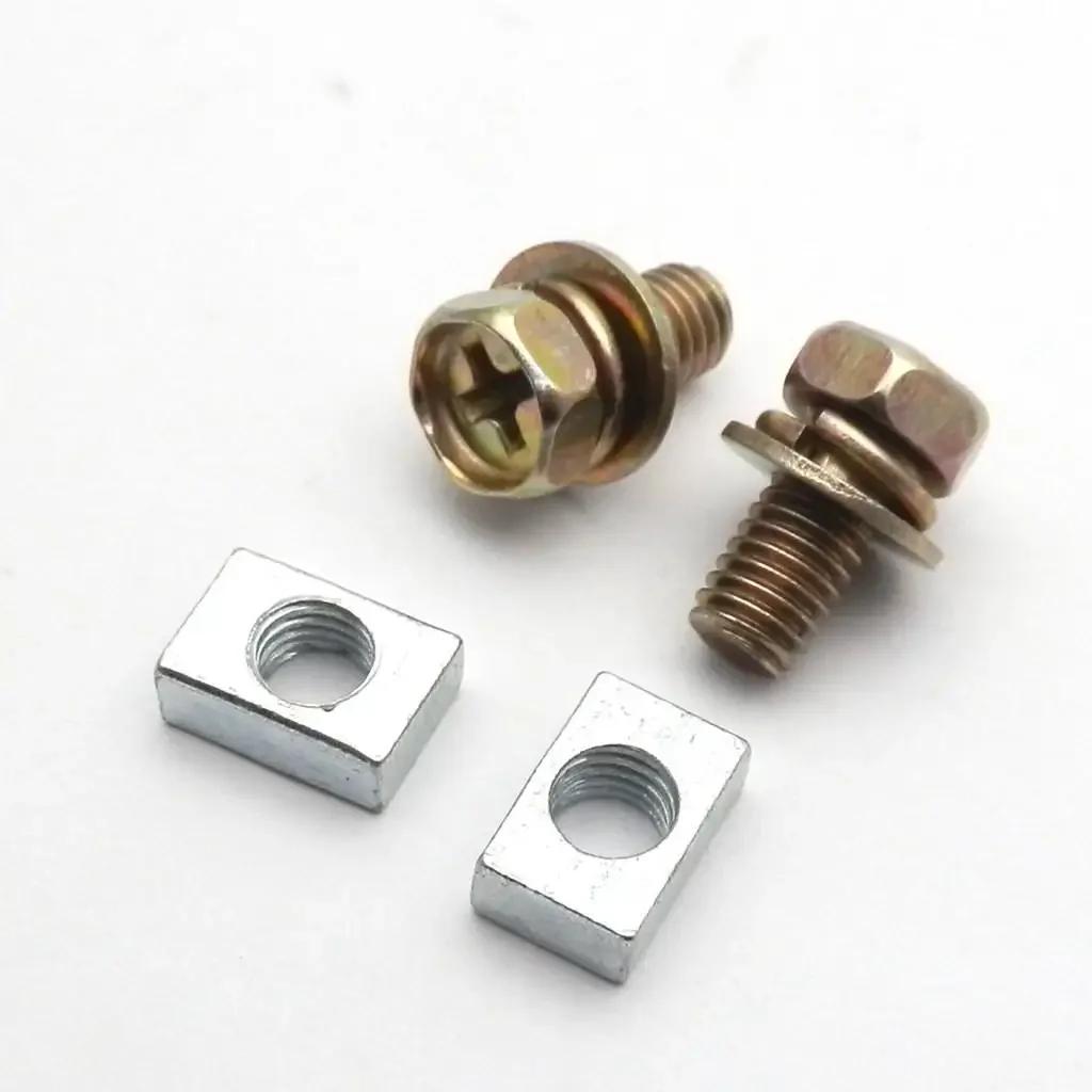Écrou et vis de 2,2 de borne de batterie de vélo, universel, moto, scooter, RL, D343, M5 x 10mm, M6 