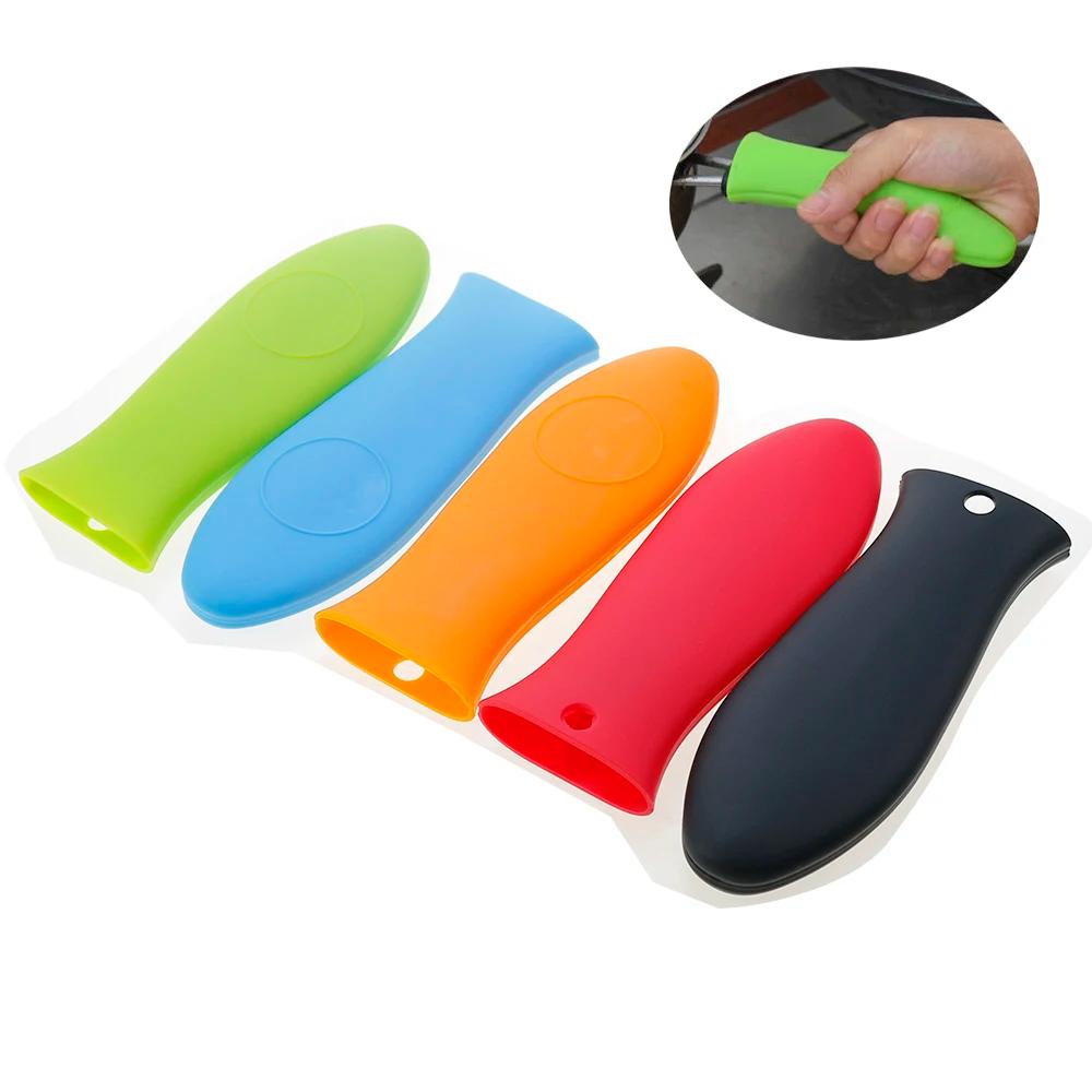1 pièces couvercle de poignée de Pot en Silicone couvercle d'isolation outils de cuisine couvercle d