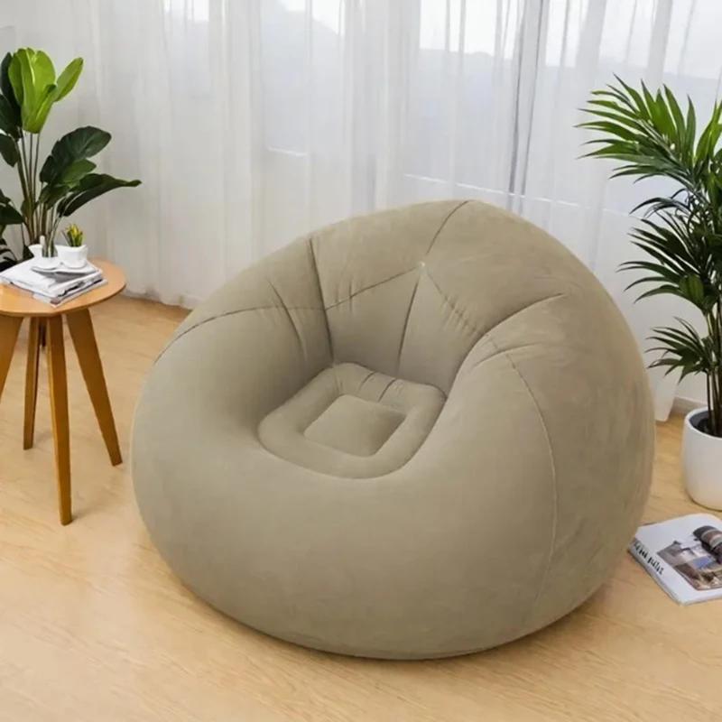 Chaises gonflables en forme de pouf, portables, 9 couleurs, canapé paresseux pour salon, Camping en 