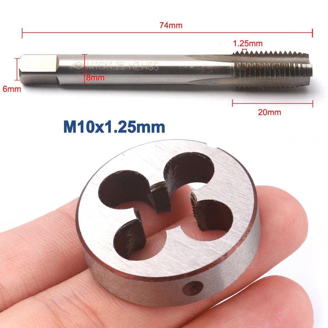 Jeu de tarauds métriques à filetage M10/M12/M14/M16/M15/M18/M20, filetage de Machine HSS à droite, b