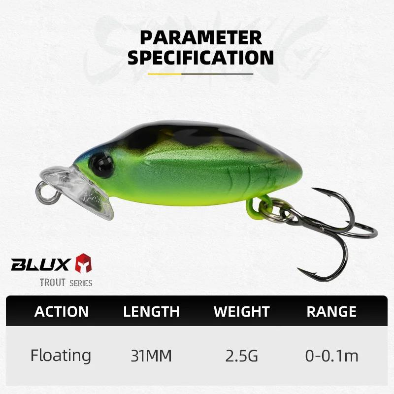 BLUX Camenusi bakou insecte Wobbler leurre de pêche 31mm 2.5g BFS flottant manivelle Stinkbug vairon