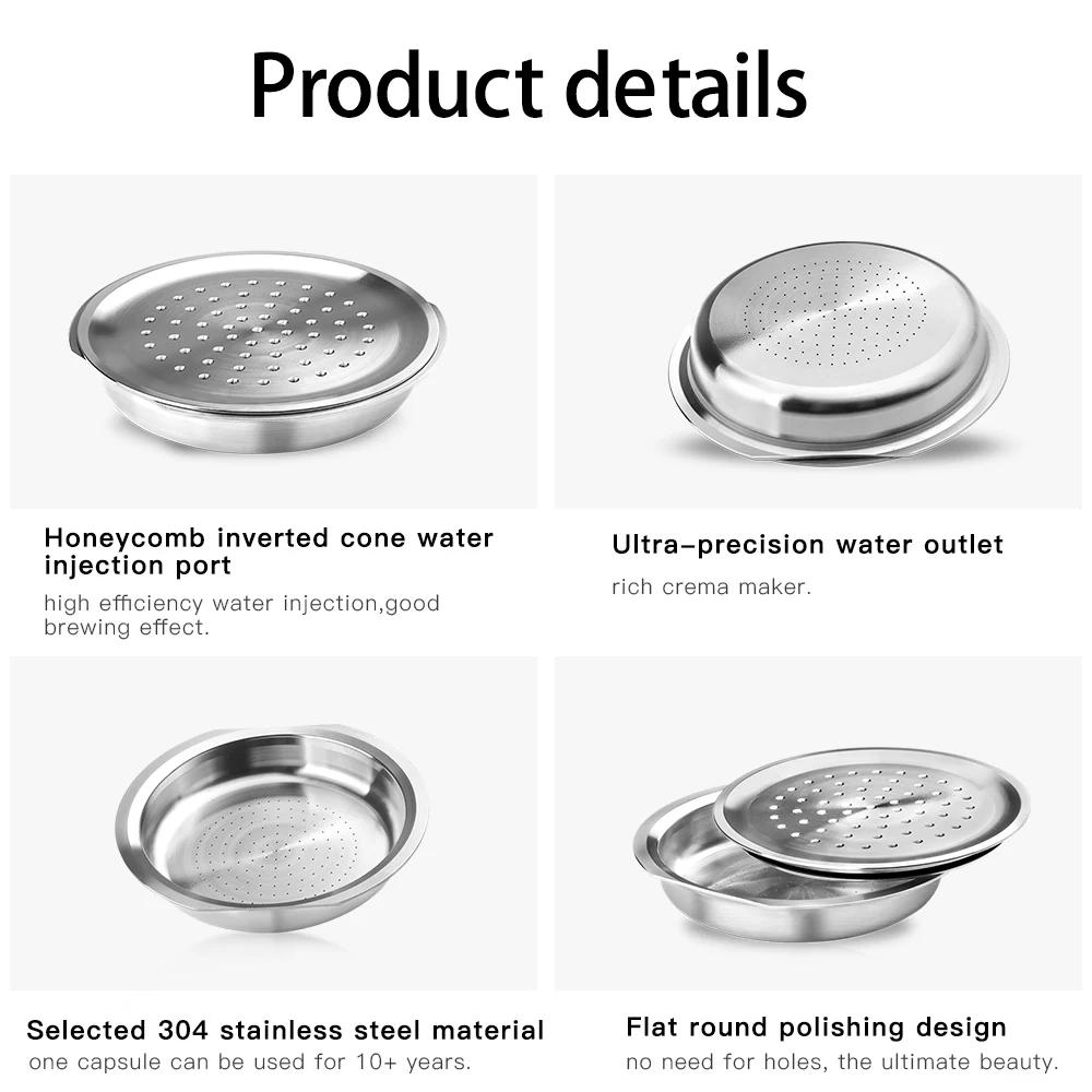 Reusable Coffee Capsule For Philips Senseo System Coffee Machine Eco-friendly Refillable Pods Espres