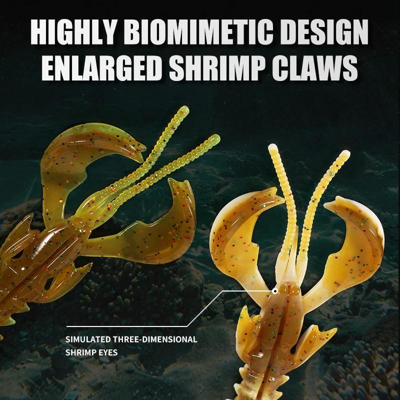 Supercontinent CRAZY 65mm/40mm homard leurre souple leurres de pêche attrayant crevette odeur sel Wo