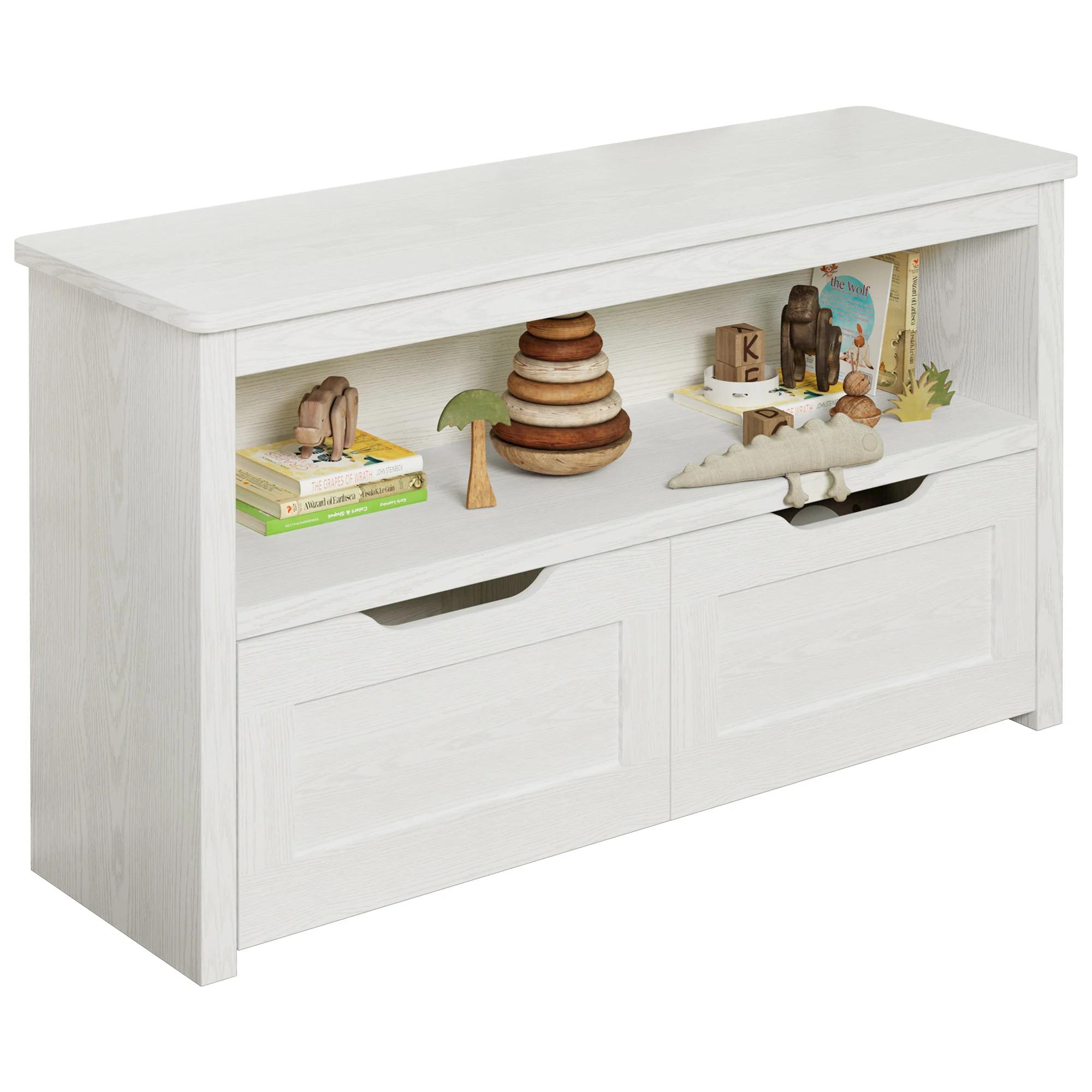 IlearCK-Rangement de jouets pour garçons et filles, avec égouts de proximité, roues et étagère ouver