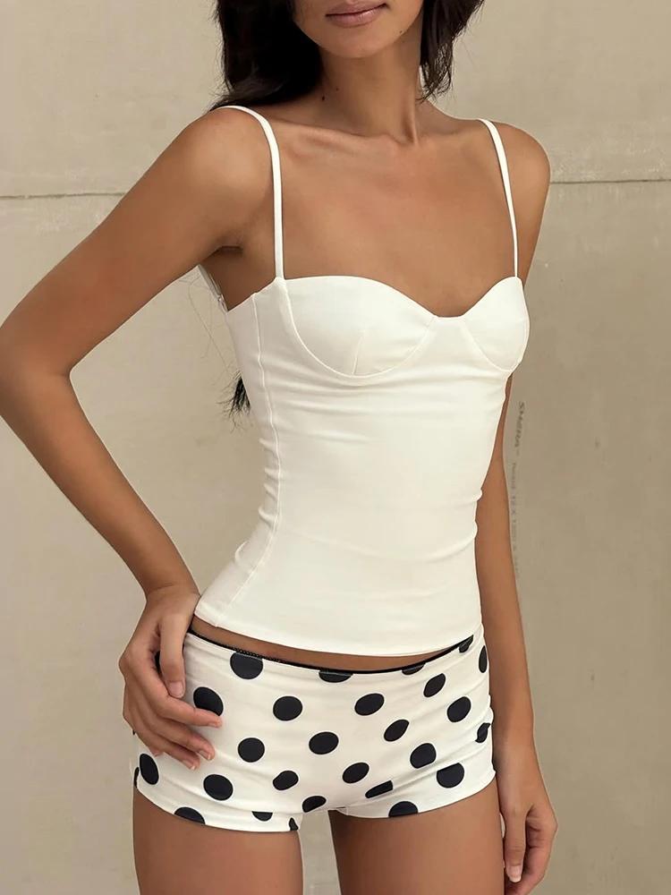 SiSterlinda 2026 nouvelle tendance classique Camisole femmes décontracté col bas Patchwork sans manc