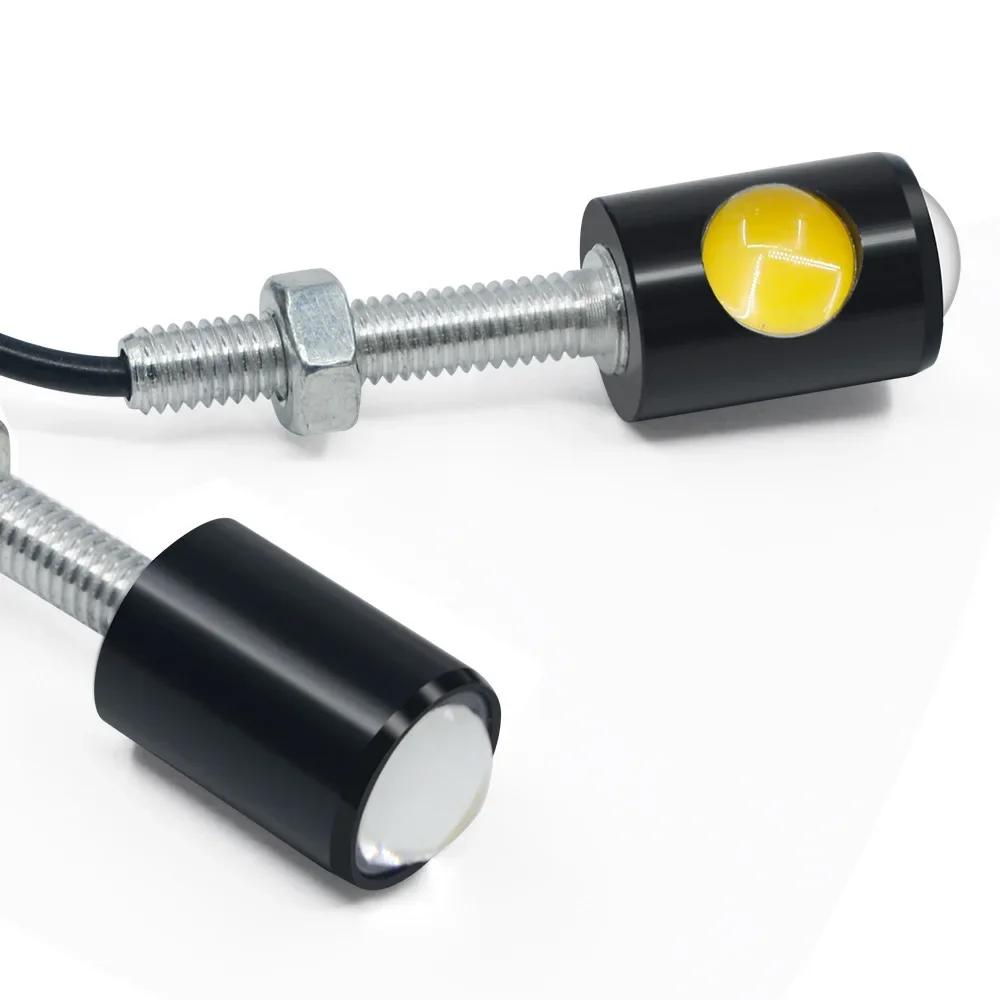 Lampe de signalisation LED universelle pour moto, lumière de plaque de planificateur de numéro de vo