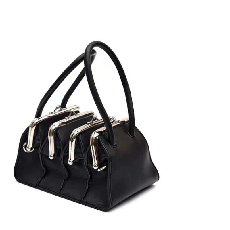 Sacs à main à clips multicouches pour femmes, sac à bandoulière design, marque originale, tendance, 