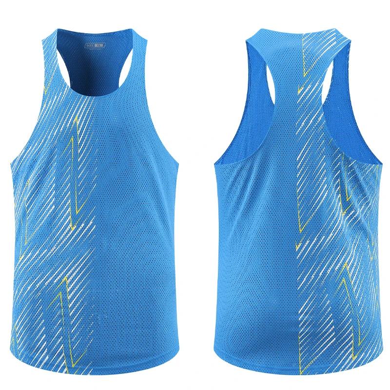 Gilets de Sport décontractés pour hommes, séchage rapide, respirant, Fitness, course à pied, gymnast