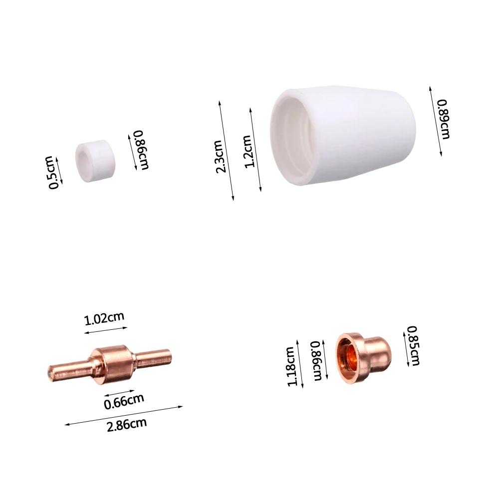 Kit d'électrodes et de buses de pointe de coupe plasma, accessoires consommables pour PT31 Toxic T 3