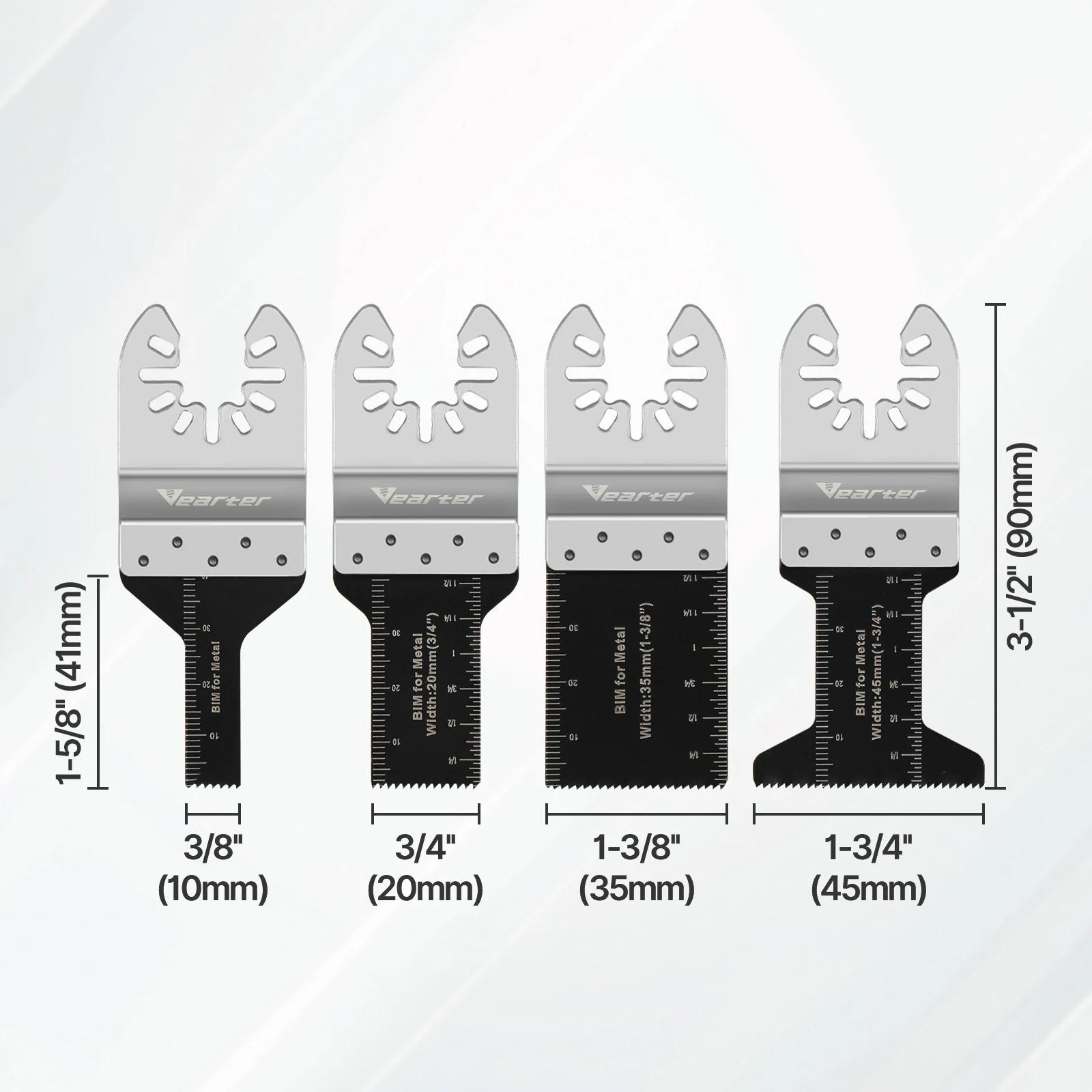 Vearter – outil oscillant bi-métal, lames de scie pour métal, bois, fer, clous, coupe de plaques de 