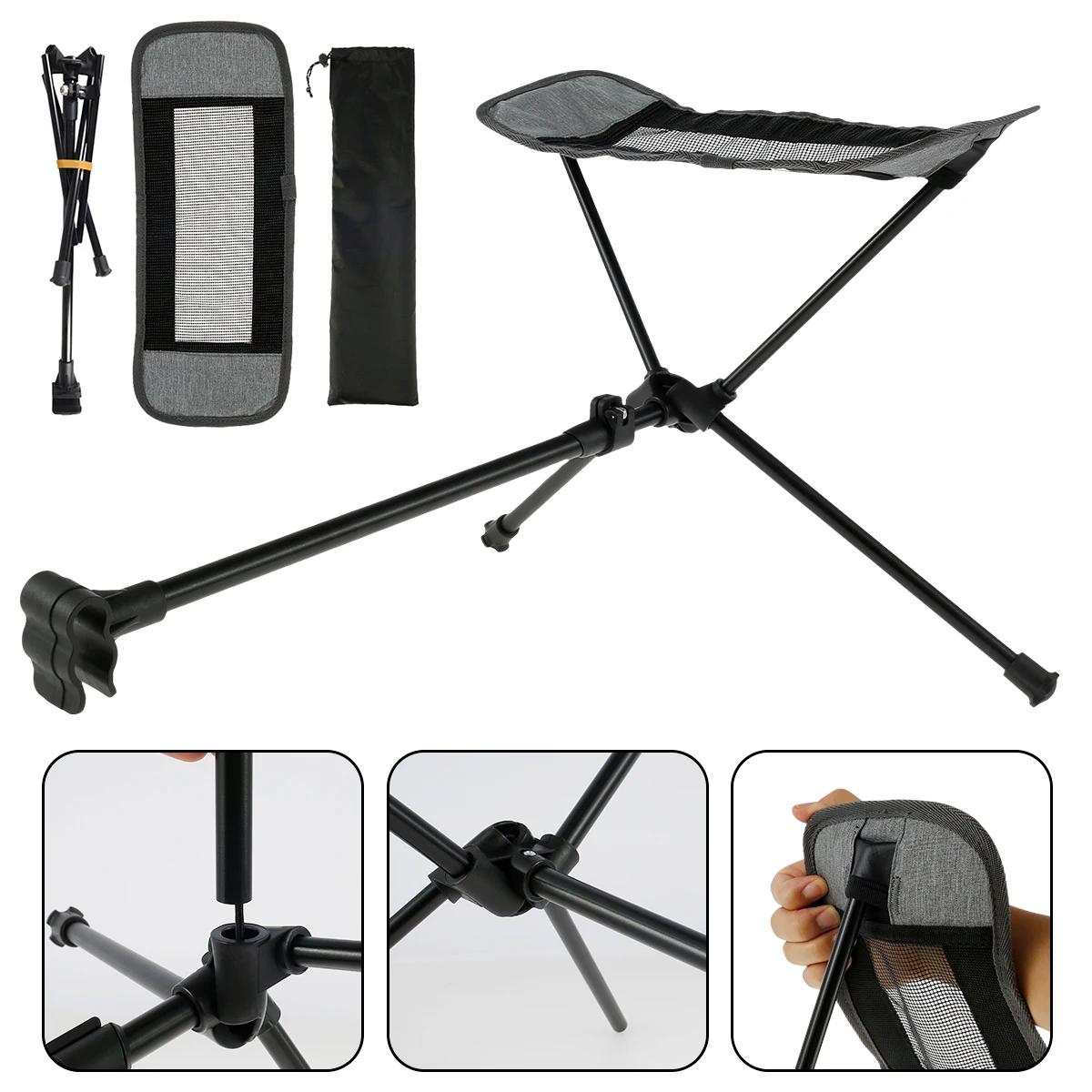 Chaise portable d'extérieur pliable, repose-pieds de camping, chaise inclinable, chaise lunaire, rep