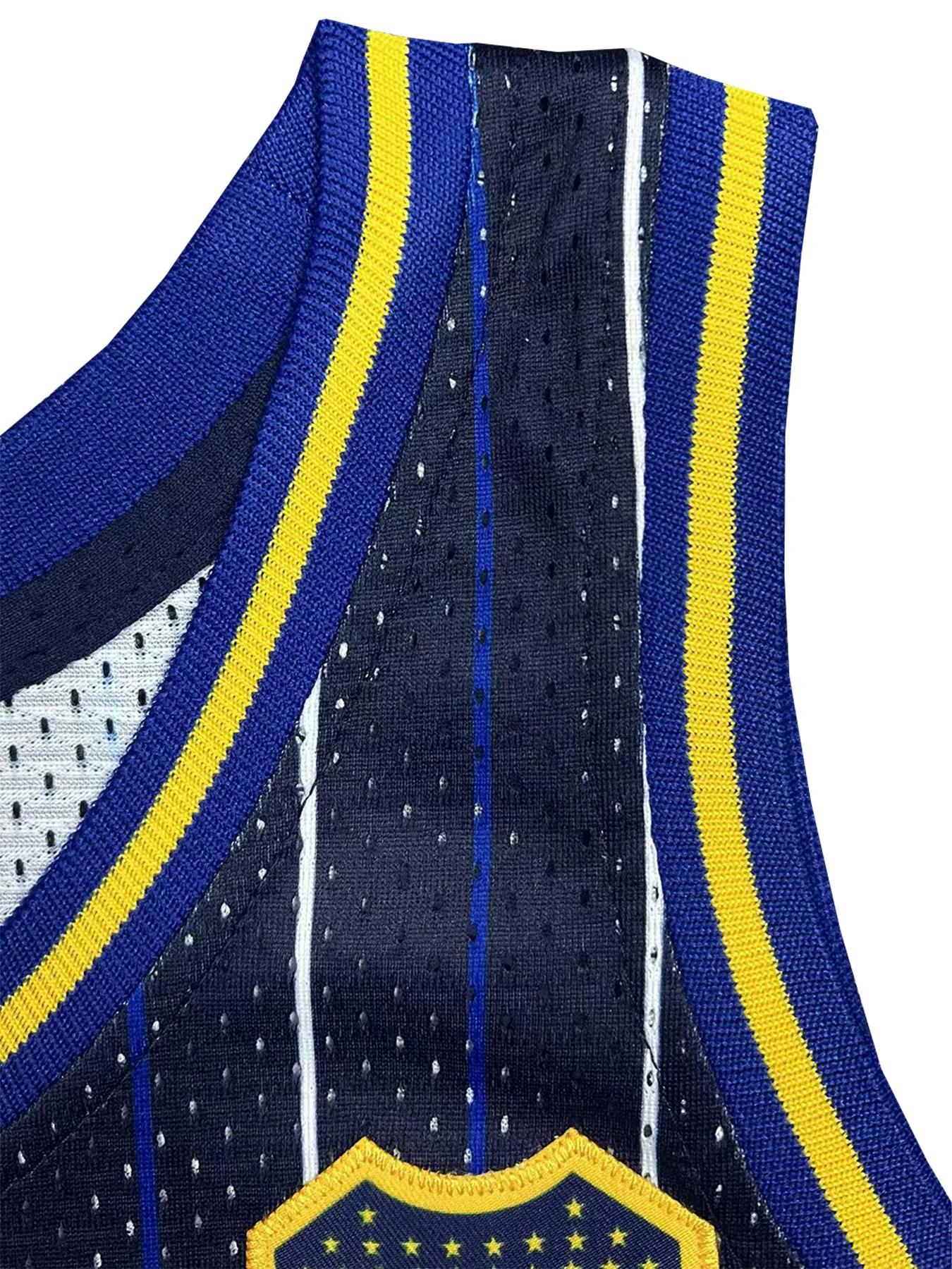 Maillot de basket-ball pour hommes avec lettres et numéros brodés, débardeur ample et respirant sans