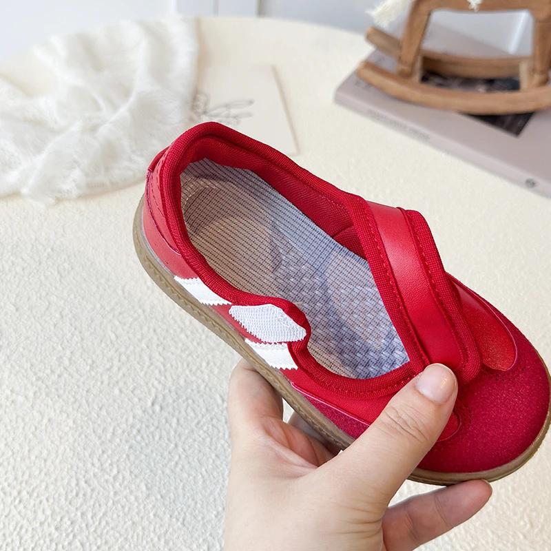 Baskets décontractées pour enfants de 3 à 18 ans, chaussures rouges toutes saisons pour garçons et f