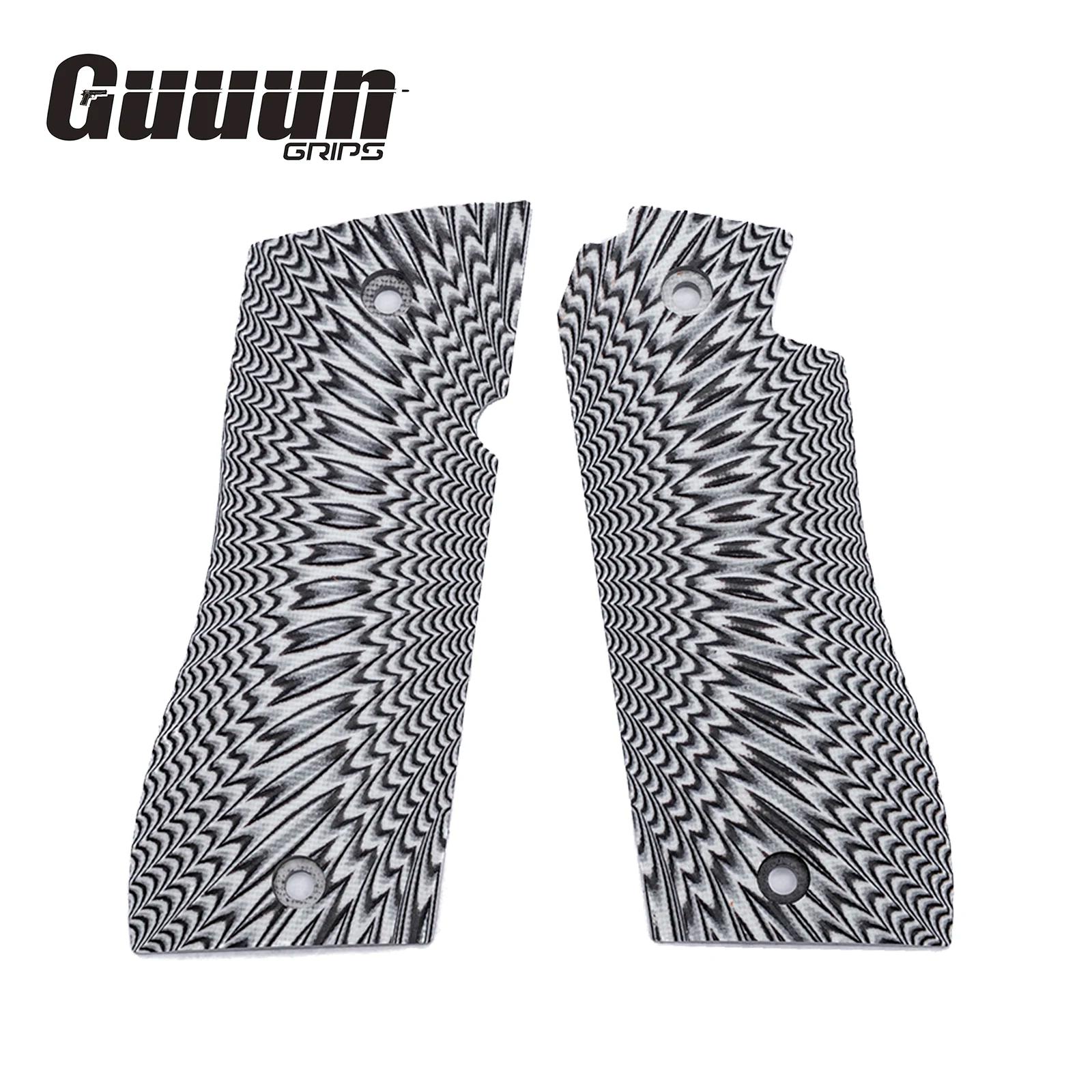 Guuun – poignée G10 pour Star BM/BKM OPS, Texture Sunburst, 6 couleurs au choix