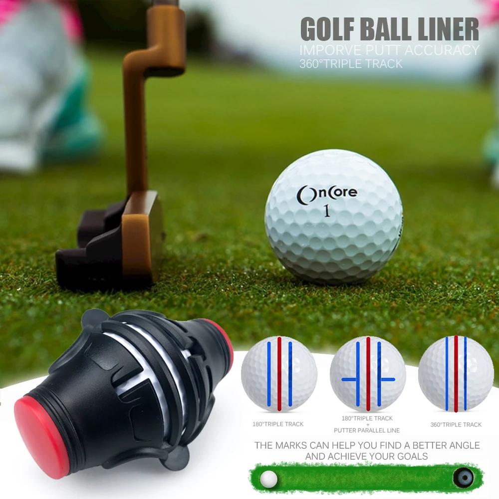 Marqueur de doublure de balle de Golf rotatif à 360 degrés, modèle de marqueur, stylo de positionnem