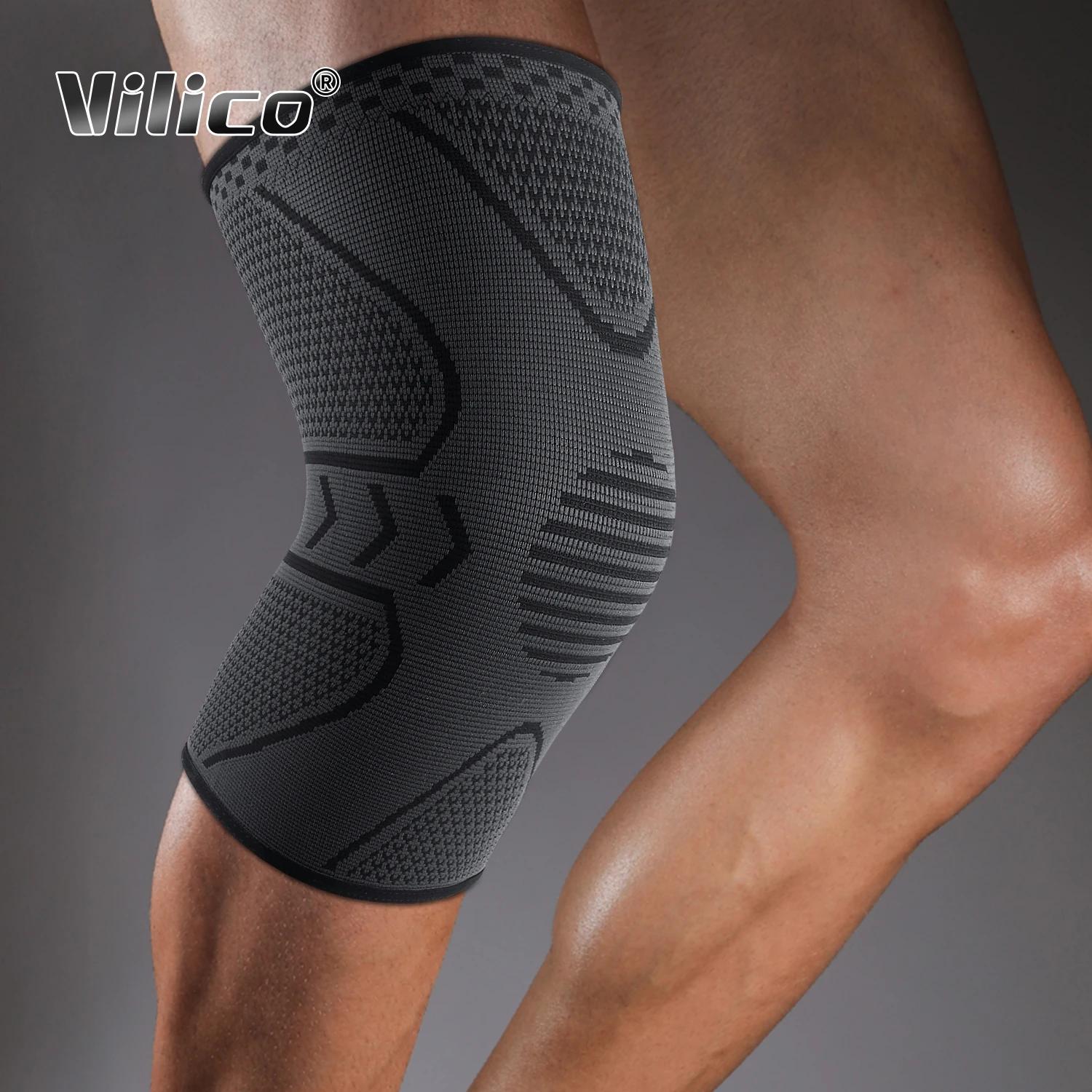1 pièce Fitness course cyclisme genouillères élastique en Nylon genouillère pour sport Compression g