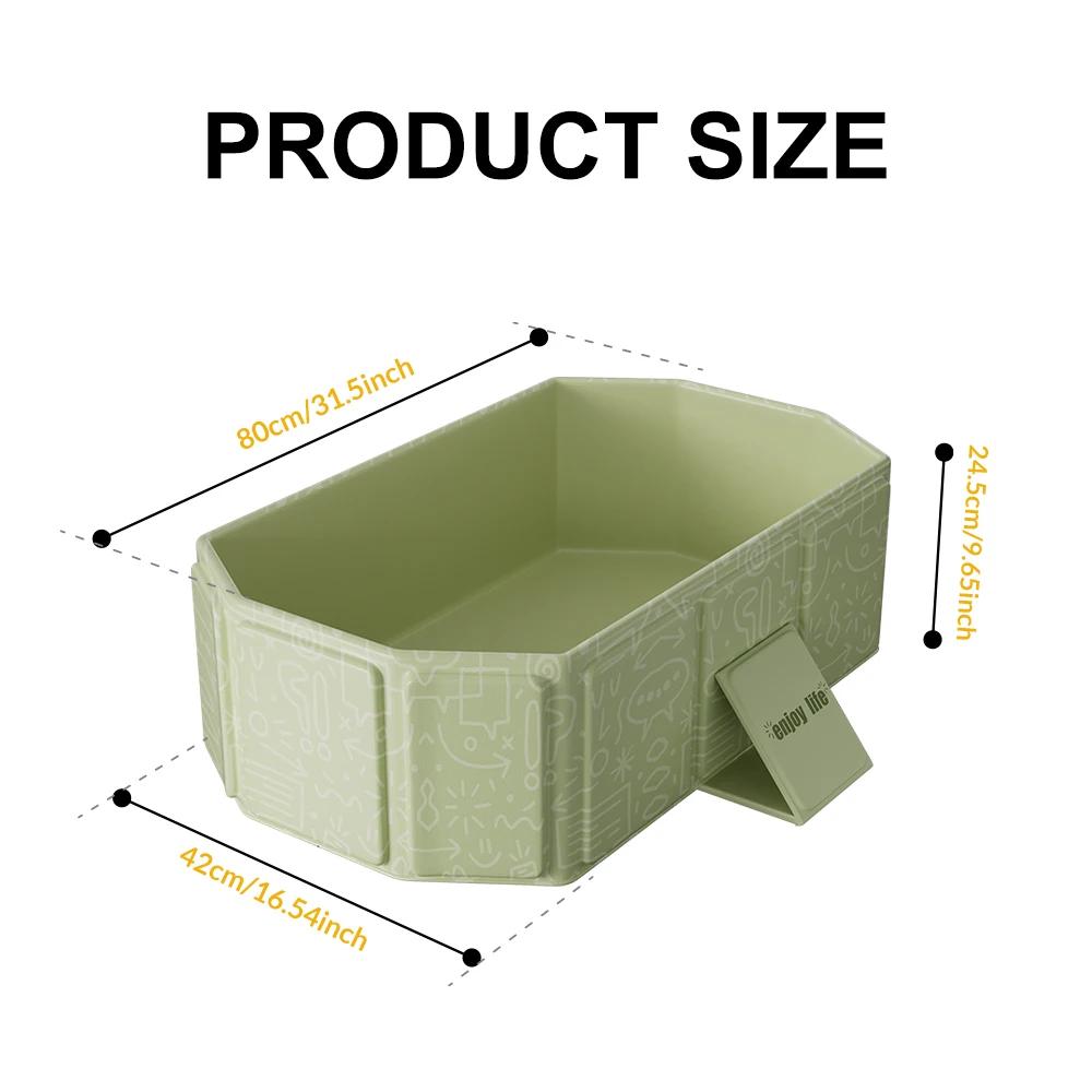 Lavabo de bain pliable pour bébé, 1 pièce, facile à ranger, baignoire Simple, pratique à transporter