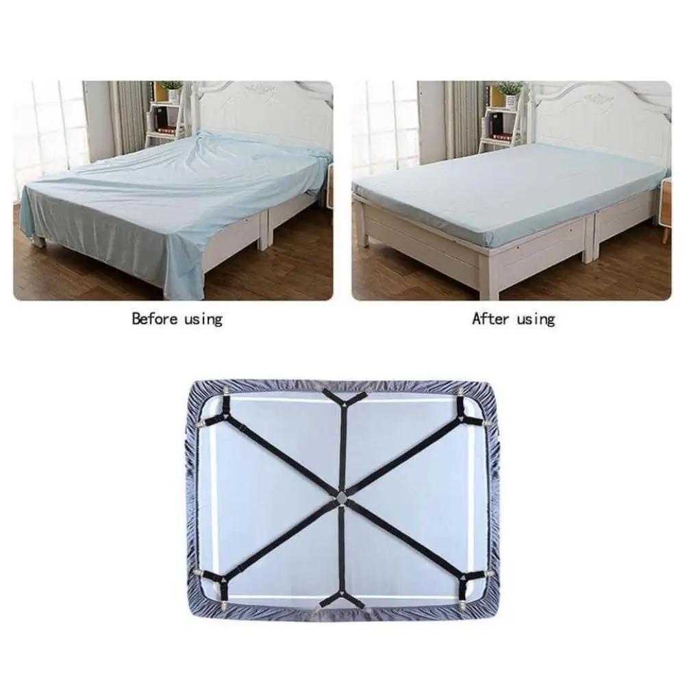 Support de drap de lit élastique réglable, 12 Clips, attaches à Clip pour matelas, couverture, couve