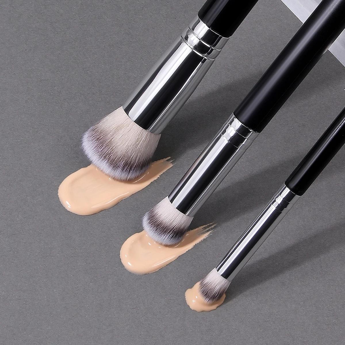 Pinceau correcteur de fond de teint, pinceaux de fard à joues de Contour de qualité supérieure, pinc