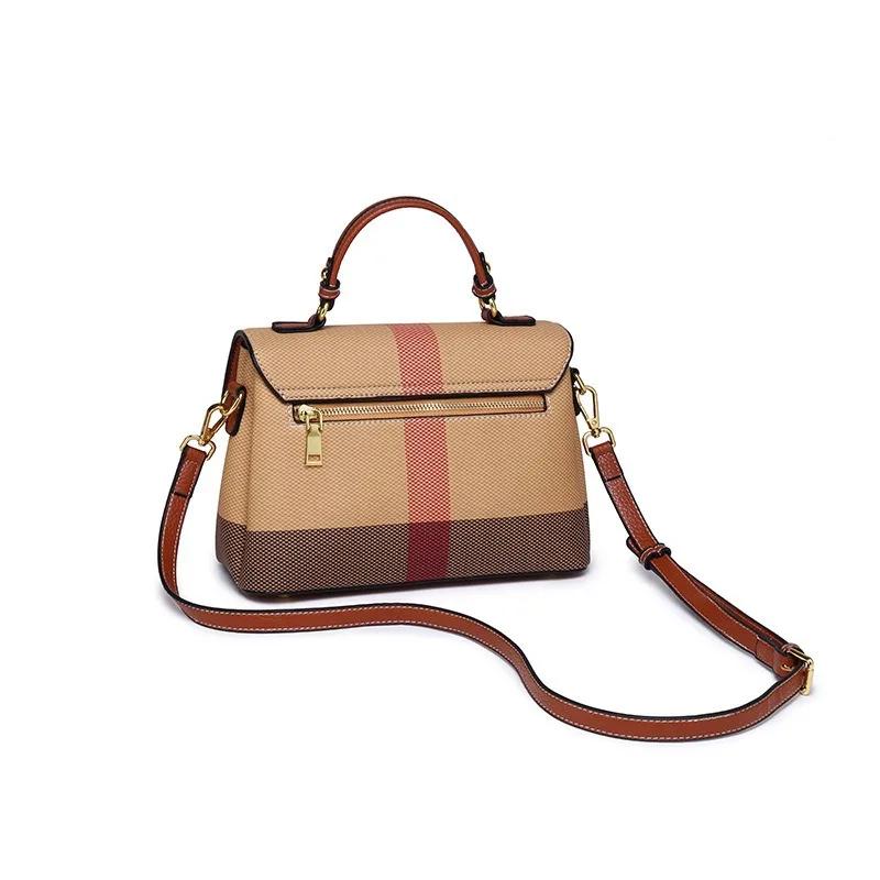 Sac à langer chic et décontracté pour femme, sac à main élégant en cuir à bandoulière, design minima