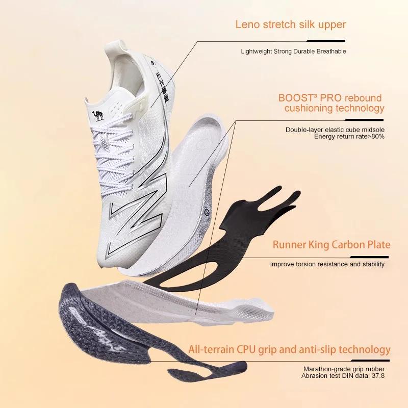 Golden Camel Carbon Plate 10K Chaussures de course pour hommes Chaussures de course professionnelles