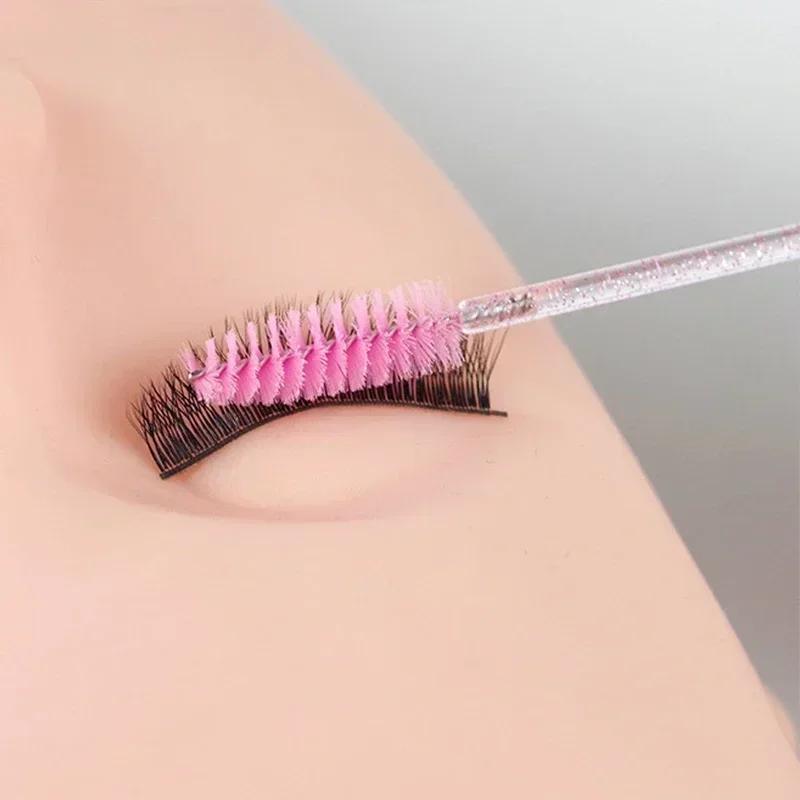 Brosses à cils jetables, 100 pièces, bobines, Micro cils, baguettes de Mascara, peignes, vente en gr