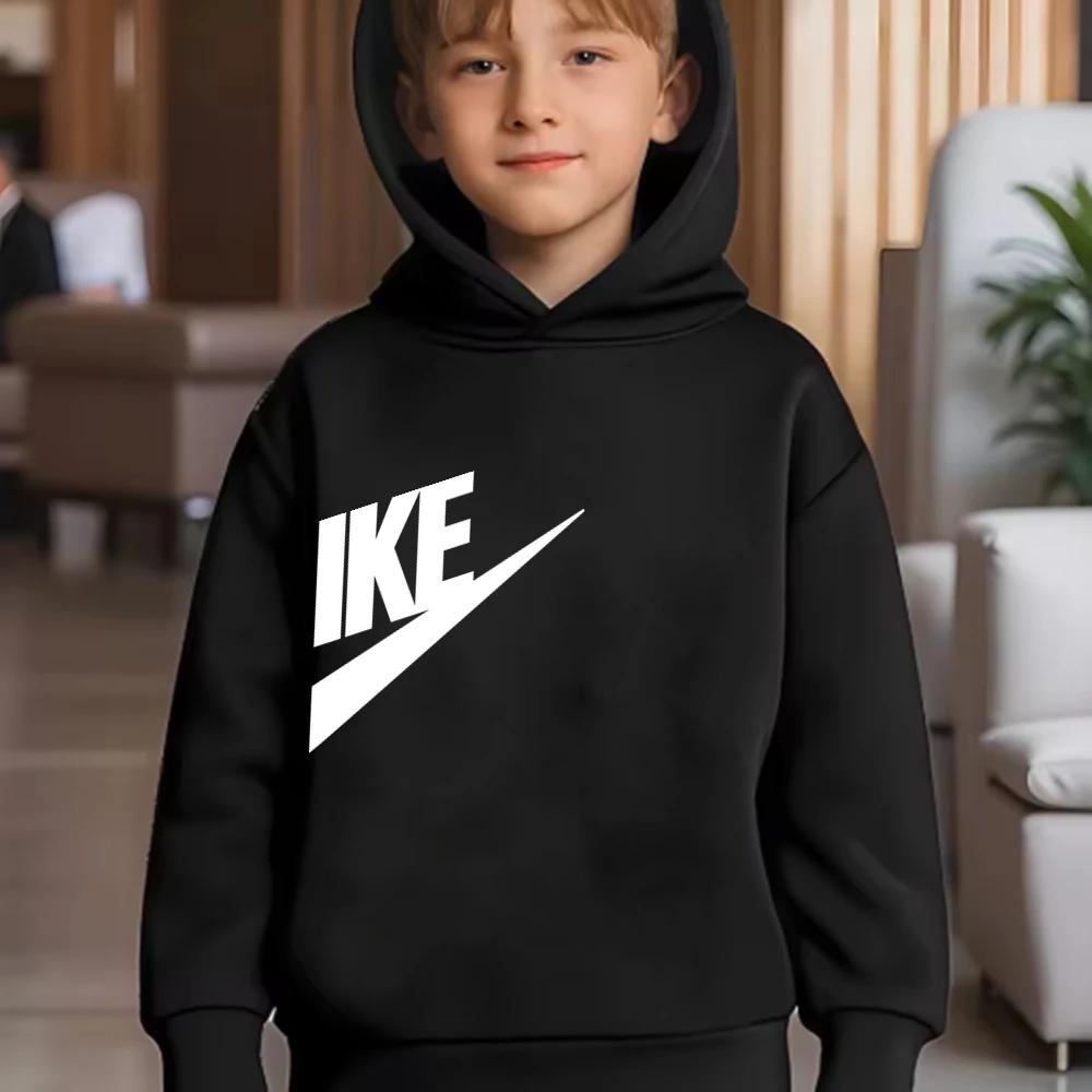 Ensemble sweat-shirt et pantalon décontracté et élégant pour enfants de 3 à 12 ans, avec sweat à cap