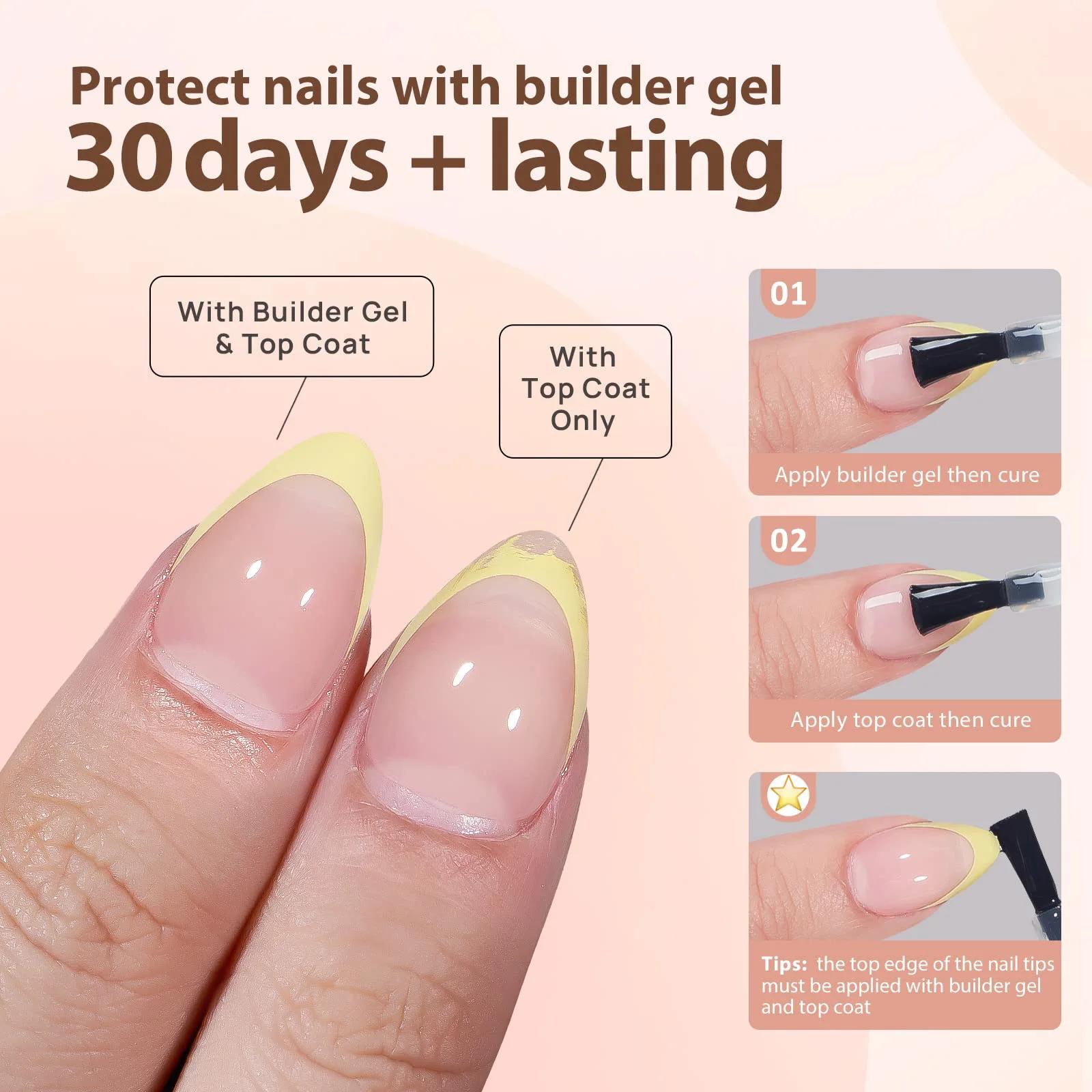 150 pièces multi-tailles faux ongles presse sur ongles acryliques amande français portant armure amo