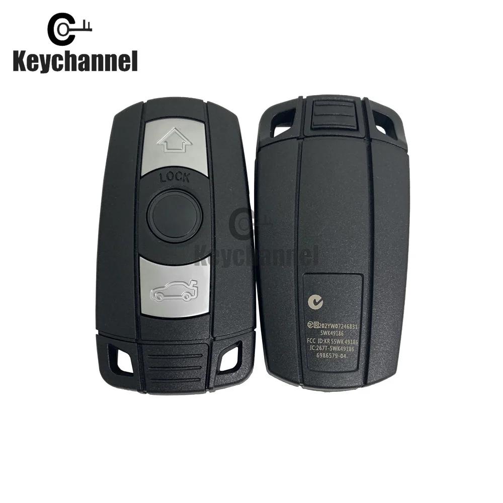 Keychannel Coquille de Clé À Distance de Voiture 3 Boutons Boîtier HU92 Clé pour BMW 1 3 5 6 Série E