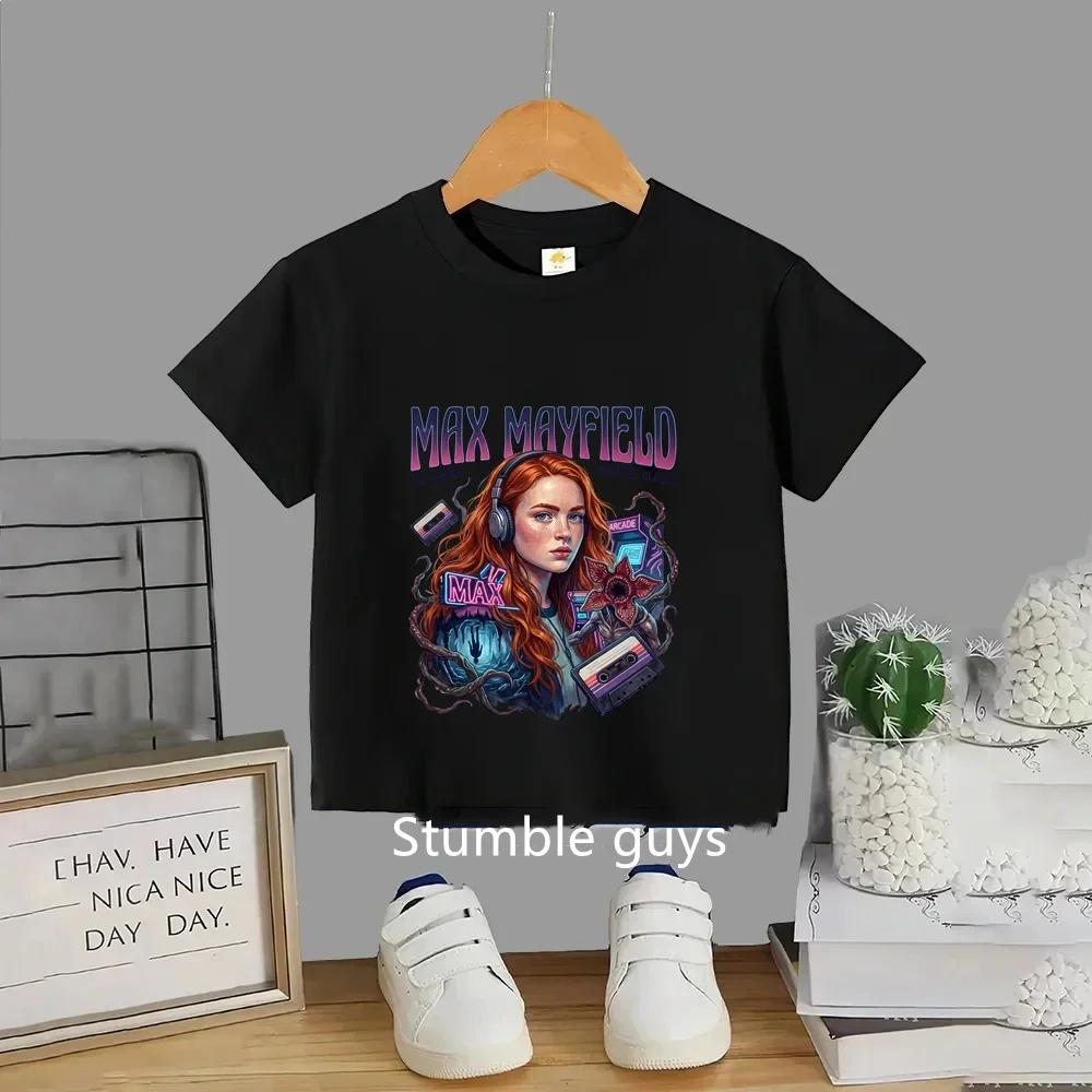 T-shirt d'été de haute qualité pour enfants, vêtements pour garçons et filles, t-shirt à manches cou