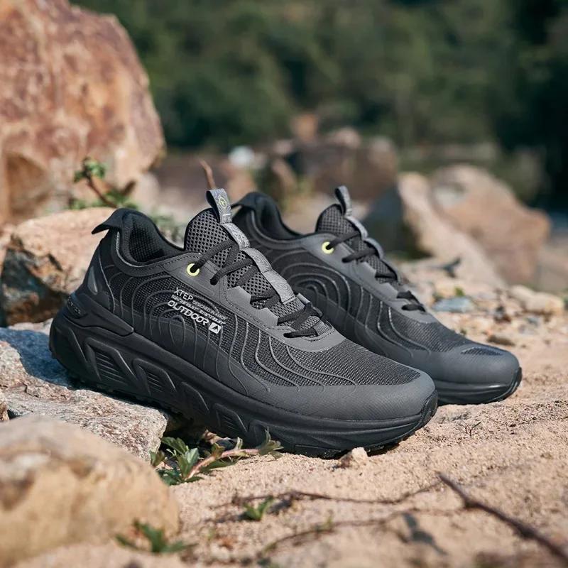 Xtep chaussures de randonnée hommes 2025 été résistant à l'usure respirant stabilité élastique léger