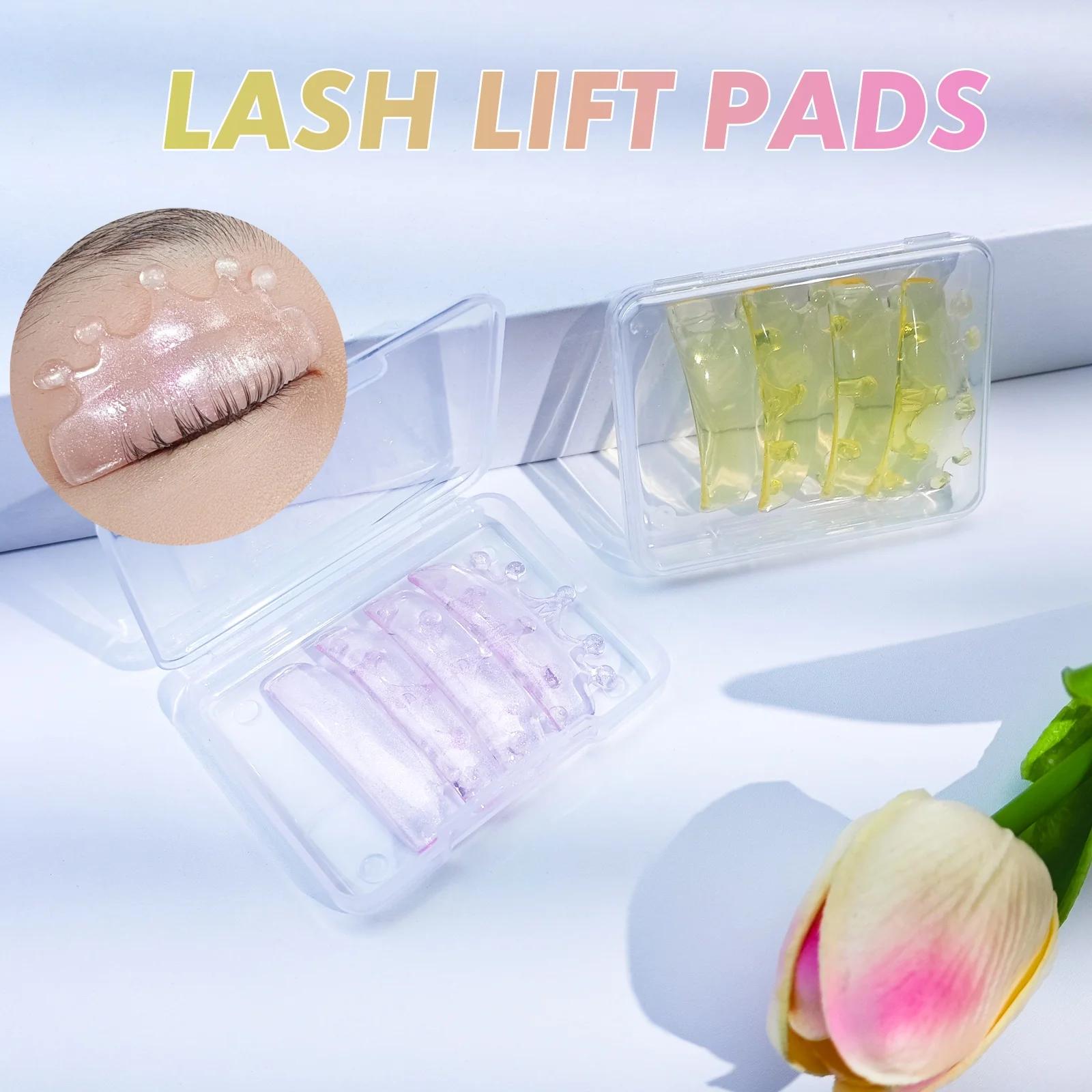 PERMANIA 4PC Silicone cils Perm tampons adoucissant levage cils tige bouclier auto-adhésif 3D recour