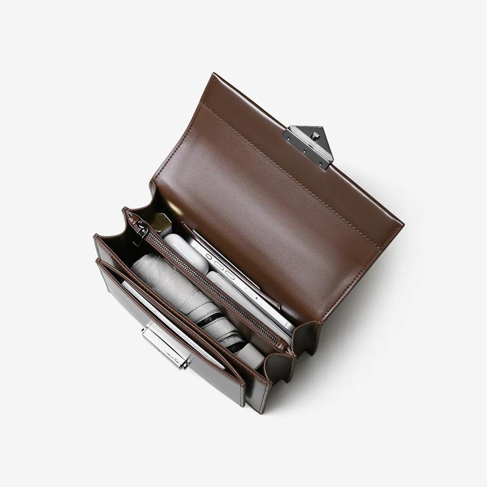 Sacs à main simples en cuir véritable personnalisés en usine pour femmes, sac à bandoulière de haute