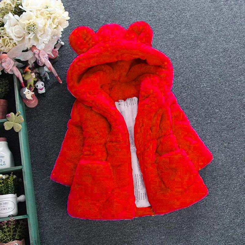 Vêtements d'hiver pour bébés filles, manteau en fausse fourrure, veste polaire, combinaison de neige