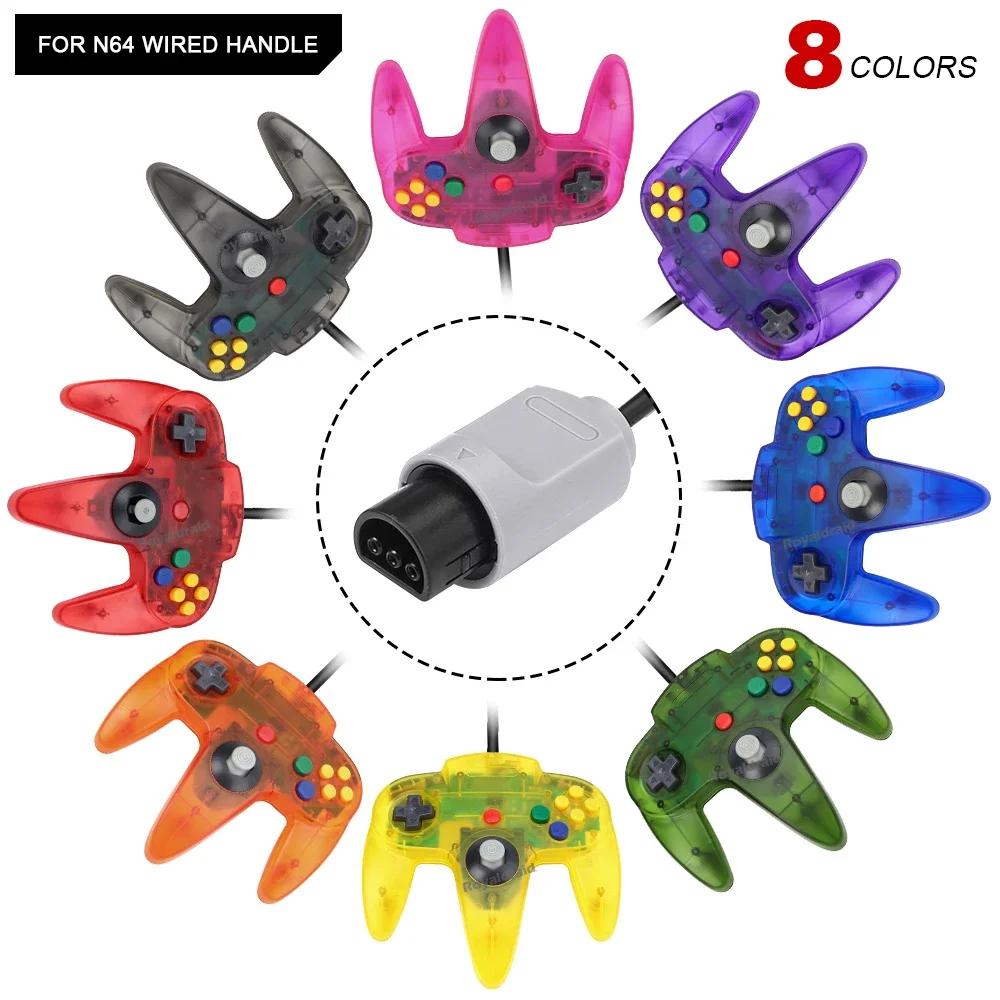 2 pièces/paire pour contrôleur N64 classique télécommande filaire manette de jeu Joystick rétro jeu 