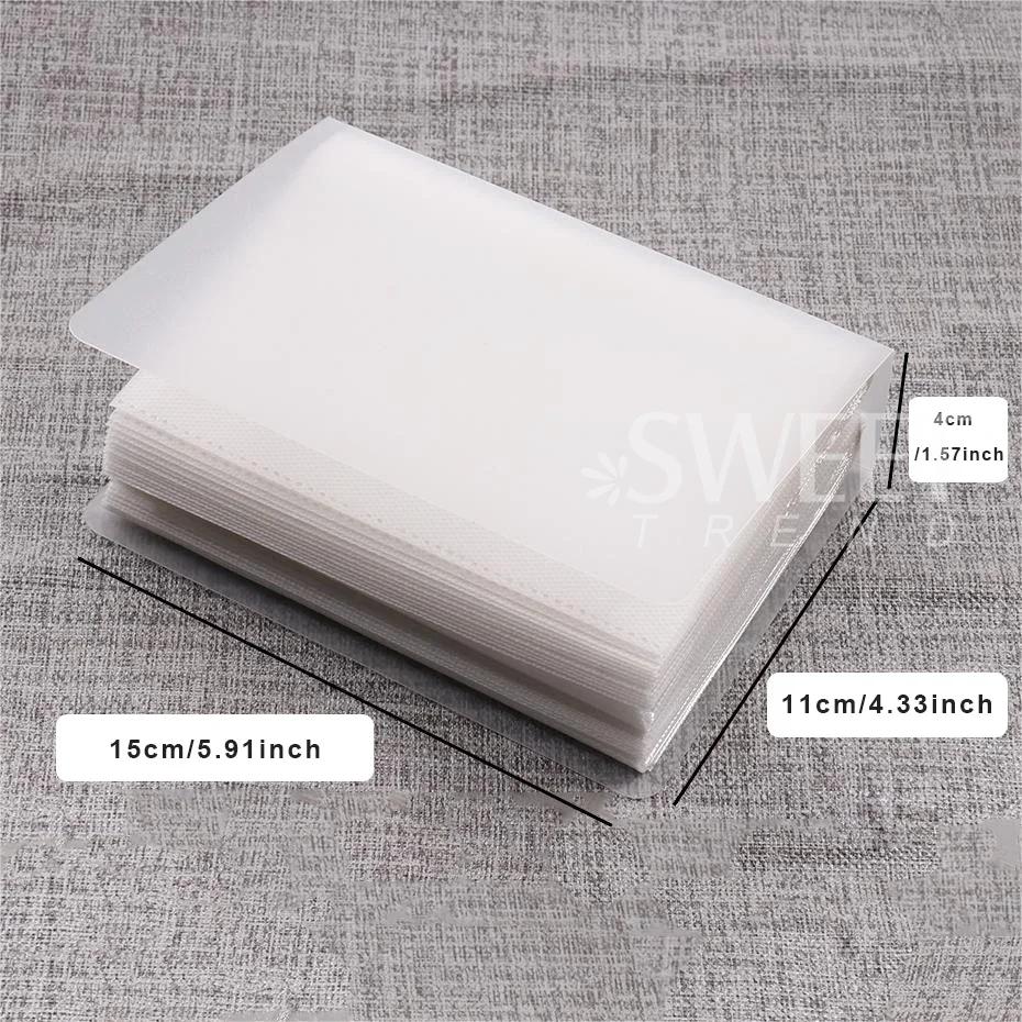Livre de rangement d'autocollants pour ongles, 100 fentes, livre de Collection vide, support organis