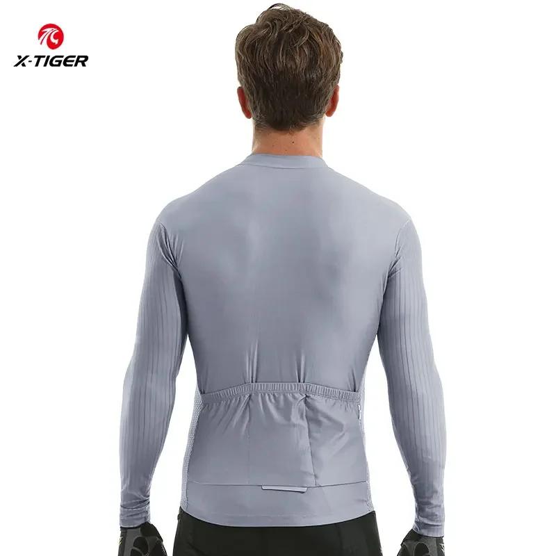 X-tiger hommes Maillot de cyclisme à manches longues vtt Maillot vêtements de vélo Maillot de descen