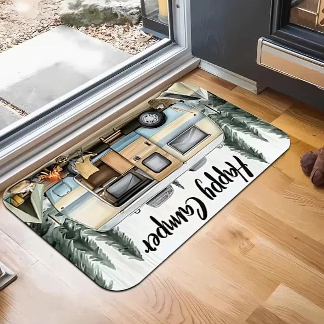 Tapis de sol universel pour camping-car, véhicule, caravane, intérieur/extérieur, double usage, tapi