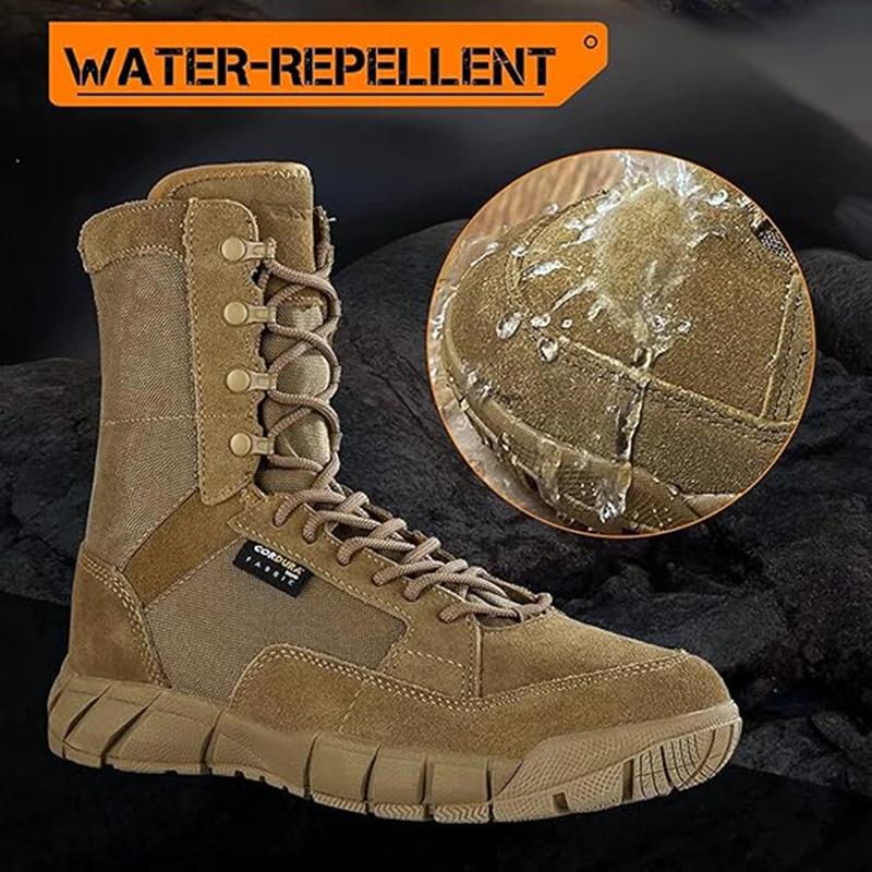 YEVHEV PAVEHAWK Bottes tactiques de 8 pouces pour hommes, bottes militaires légères et décontractées