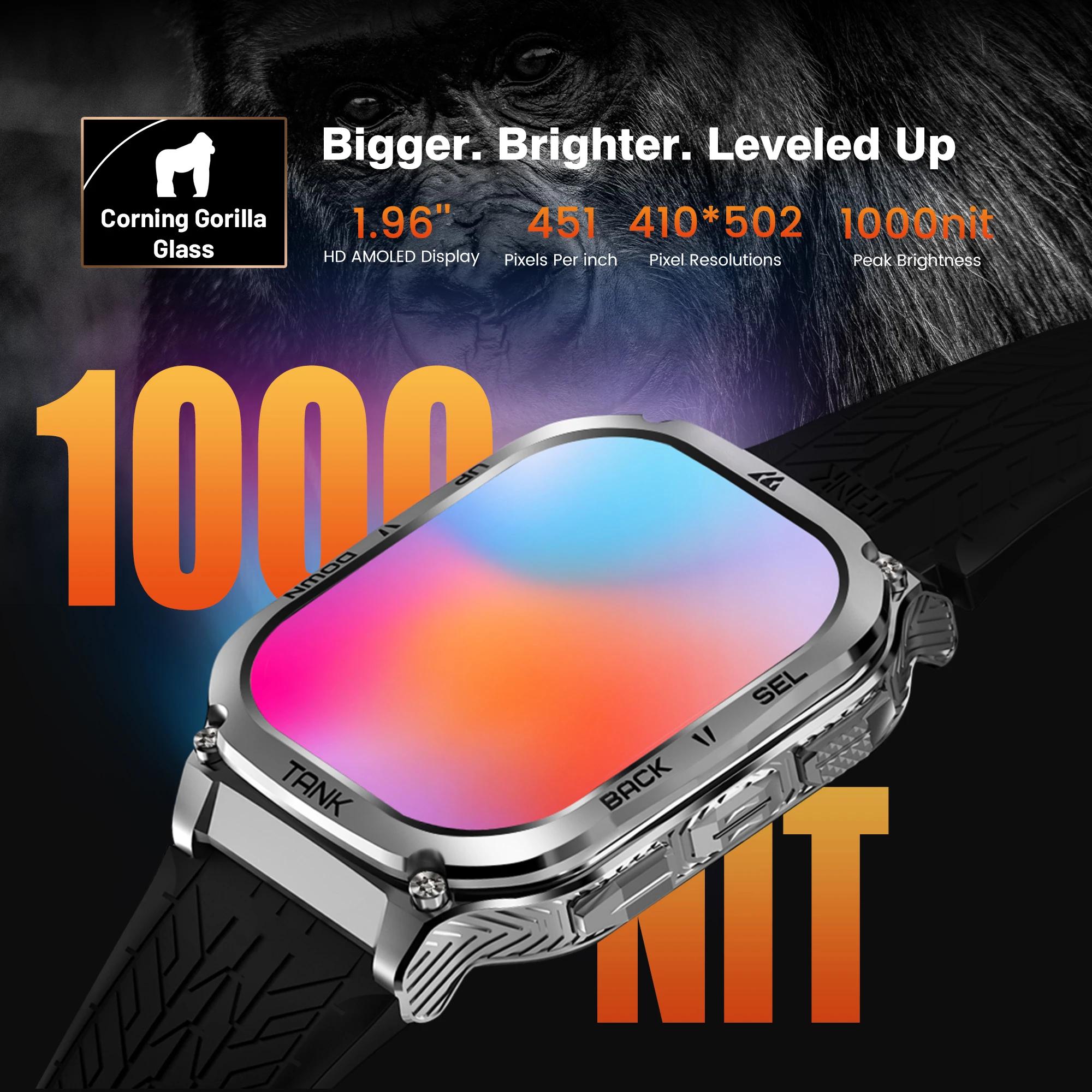 2025 Original KOSPET TANK M3 montre intelligente hommes Smartwatch pour femmes 480mAh numérique Fitn