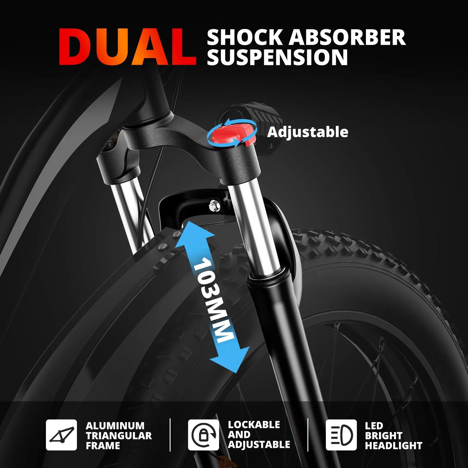AMYET-Vélo électrique pour adultes, eBike, eBike, Fat opathy, VTT, 1500W, 48V, 15AH, 26 pouces, 31mp
