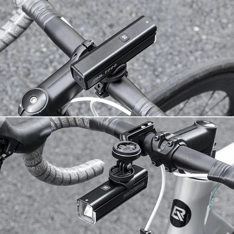 ROCKBROS-Lampe de vélo étanche à la pluie, lampe frontale VTT, lampe de sauna, aluminium, lampe de p